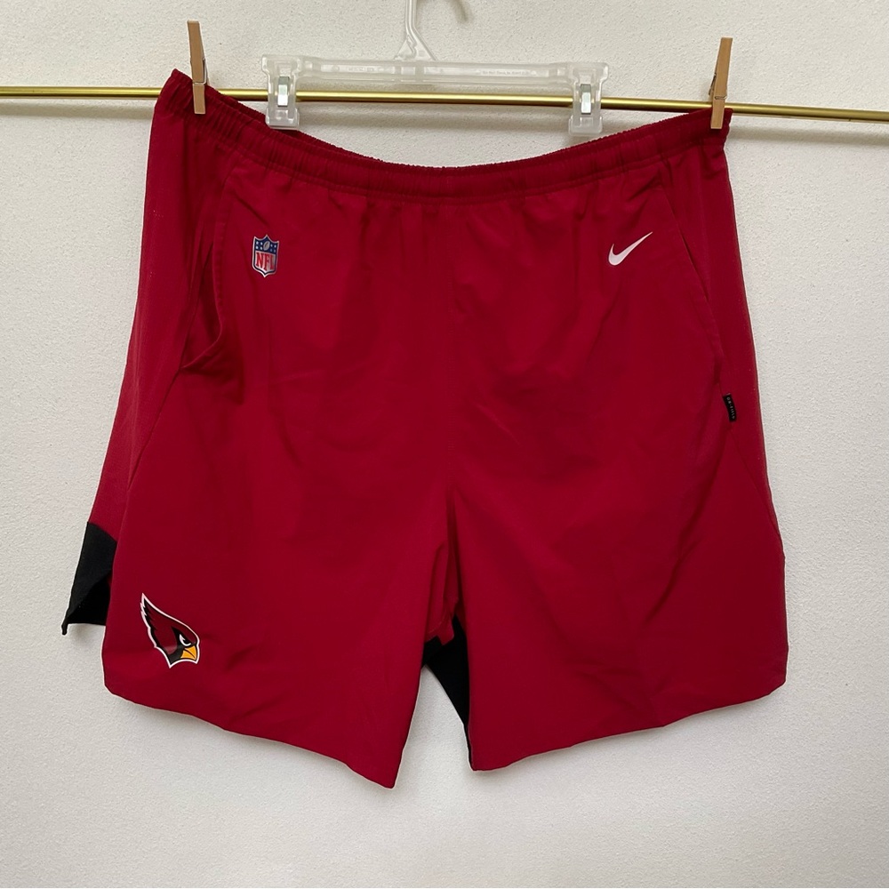 NFL on Field Apparel Nike Arizona Cardinals Red Dri Fit Shorts Size 3XL Sports